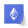 Ethereum Square Sticker Label Rolls - High-Quality Stickers for All Your Needs