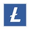 Classic Litecoin Square Stickers - Simple, Elegant, and Popular
