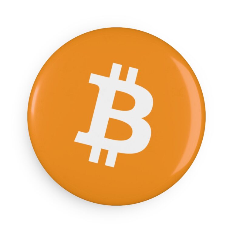 Bitcoin Button Round Magnets  – Add a Touch of Character to Your Space