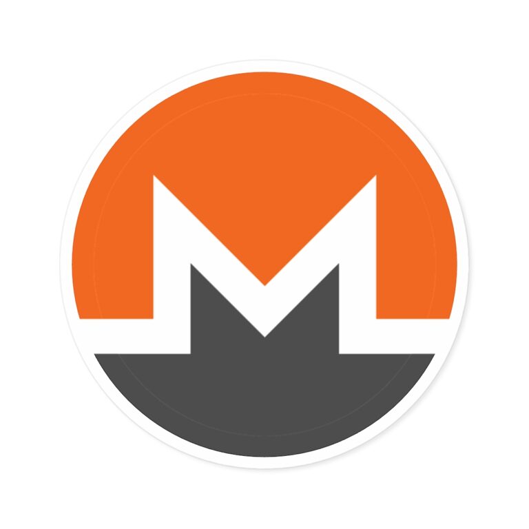 Monero Round Stickers for Indoor and Outdoor Use