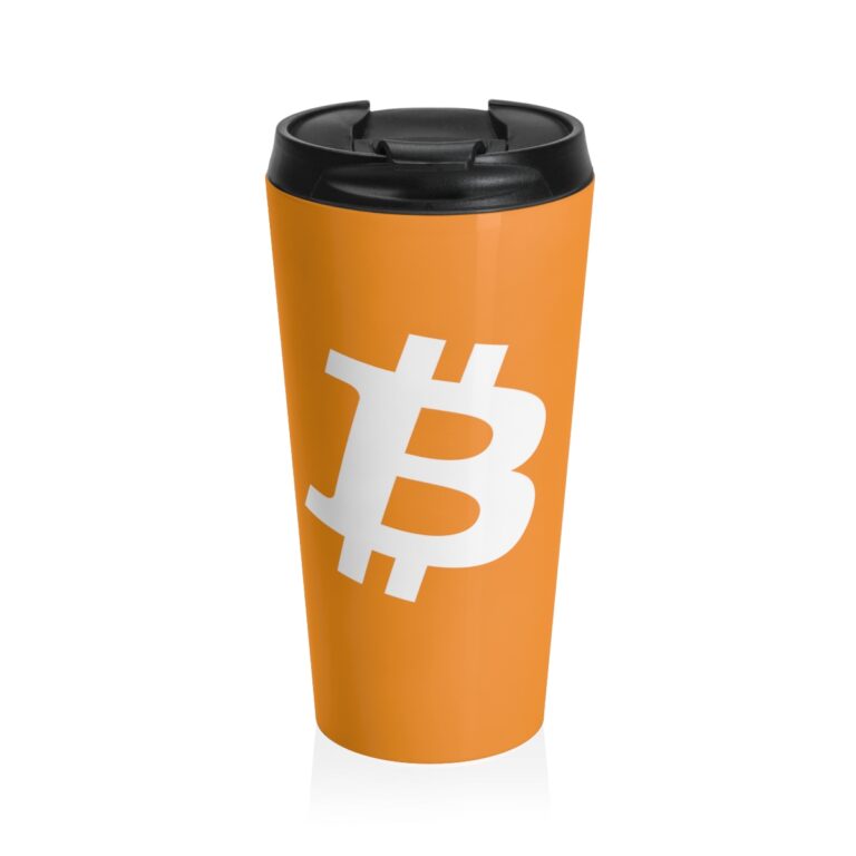Bitcoin Travel Mug Stainless Steel