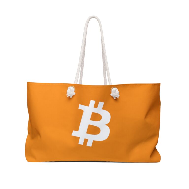 Bitcoin Weekender Bag Orange