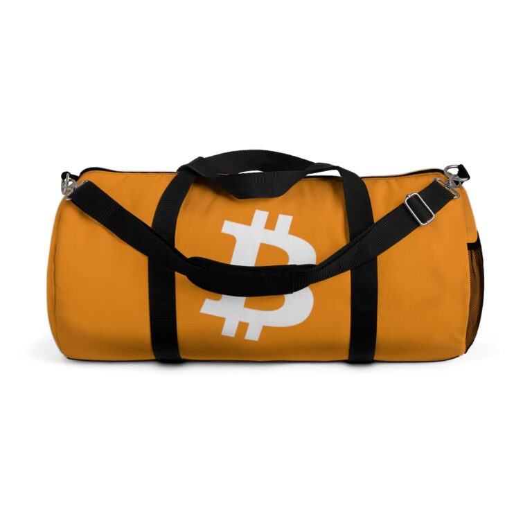 Bitcoin Duffel Bag Orange