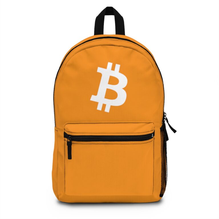 Bitcoin Backpack Orange