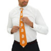 Bitcoin Necktie Orange - Image 4