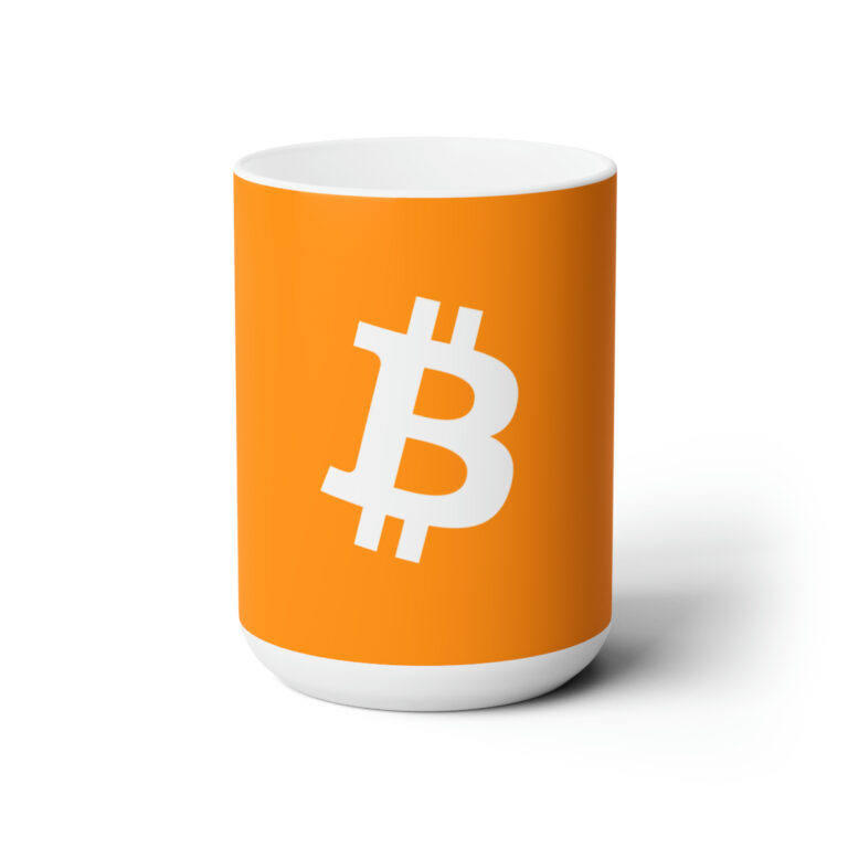 Bitcoin Mug 15oz Ceramic