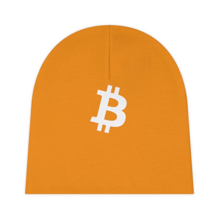 Bitcoin Baby Beanie (AOP) Orange
