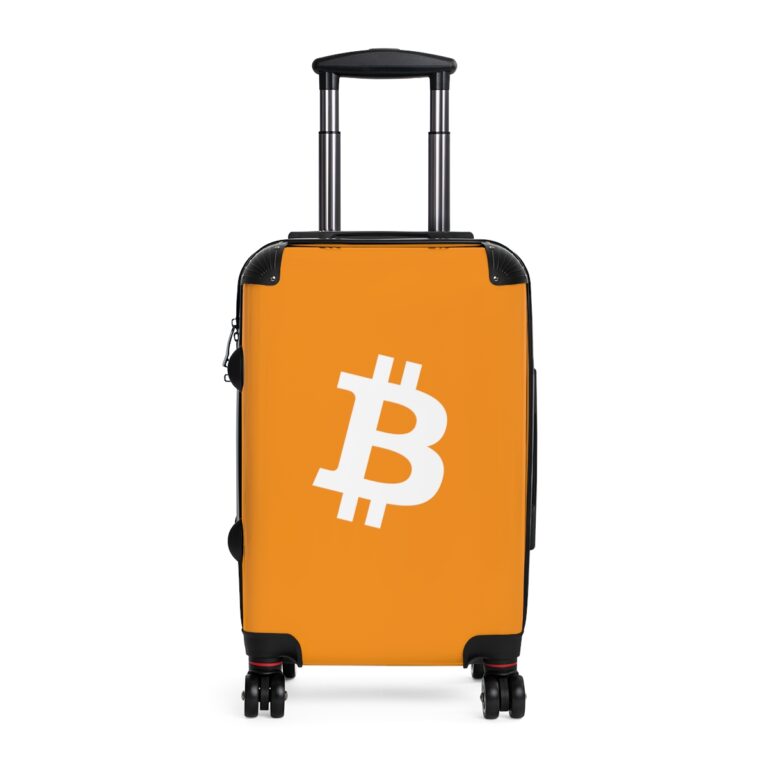 Bitcoin Suitcase Orange