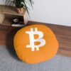 Bitcoin Tufted Floor Pillow, Round - Image 8