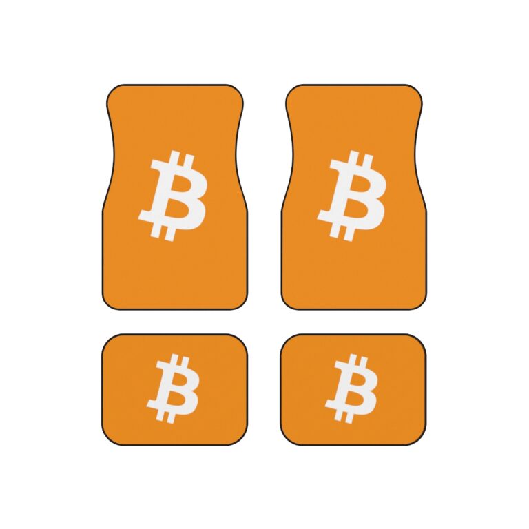 Bitcoin Car Mats (Set of 4) Orange