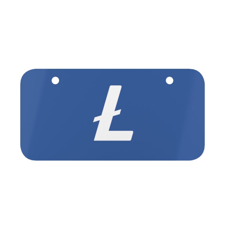 Litecoin Mini License Plate