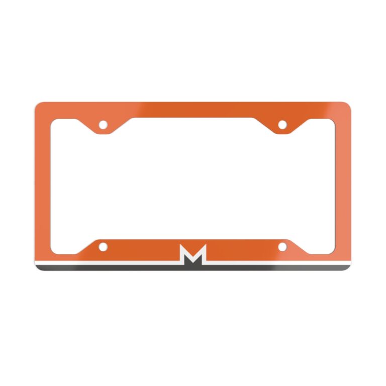 Monero License Plate Frame Metal
